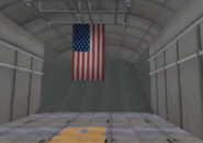 Image: flag in cargo plane